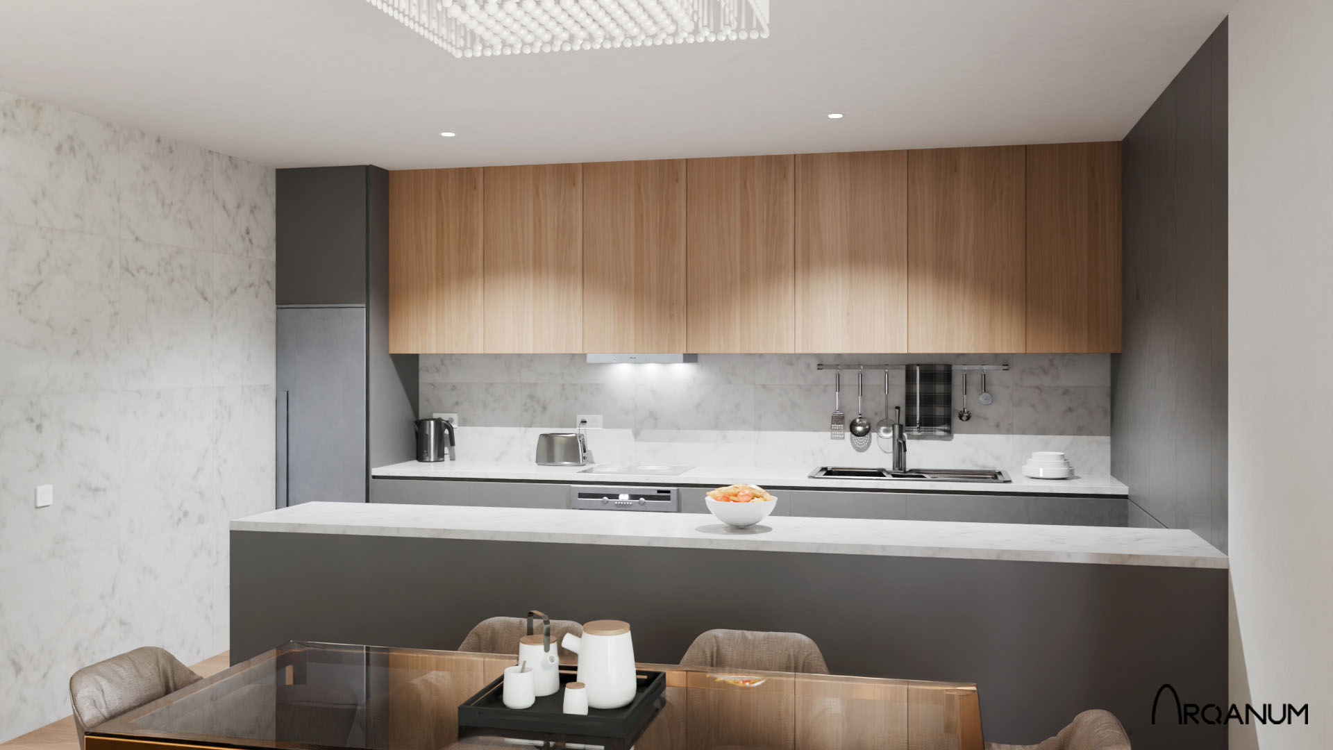 Housing in Córdoba, kitchen